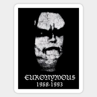 Euronymous Norwegian \m/ Black Metal RIP Tribute Magnet